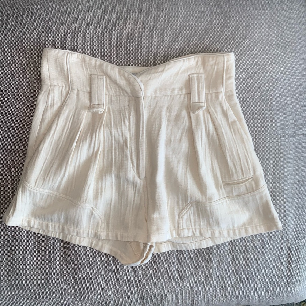 IRO shorts in cream.  Size 40